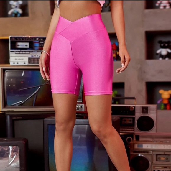 Shorts Copy Hot Pink Biker Shorts Poshmark